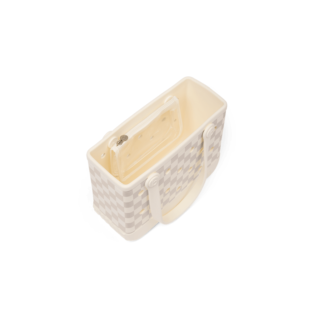 Bitty Bogg Bag - Checkered Coconut/Mushroom - Image 3